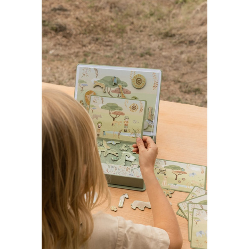 Little Dutch - magnesy w pudełku Safari Friends (LD7453) • od 3 lat