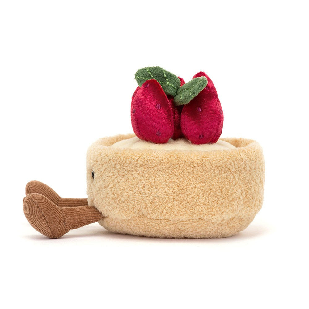 Jellycat - tarta truskawkowa Fleurette, maskotka pluszowa (A6TAF) • od urodzenia