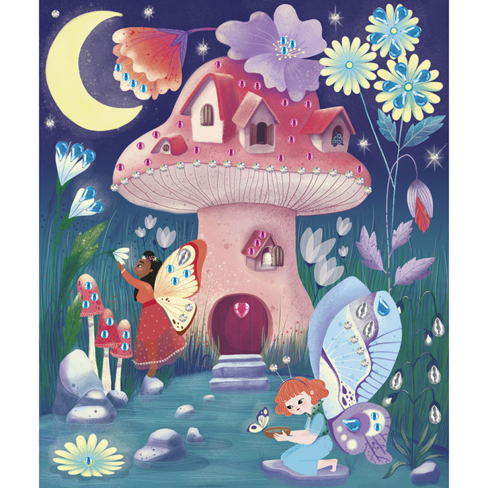 Janod - zestaw artystyczny z cyrkoniami Czarodziejskie wróżki Magic Fairies (J09170) • 5 lat+