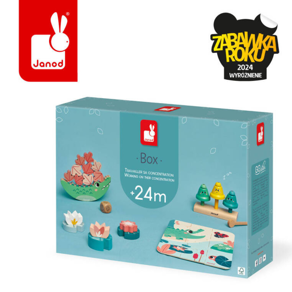 Janod - zestaw zabawek edukacyjnych Box (J04065) • 24 mc+