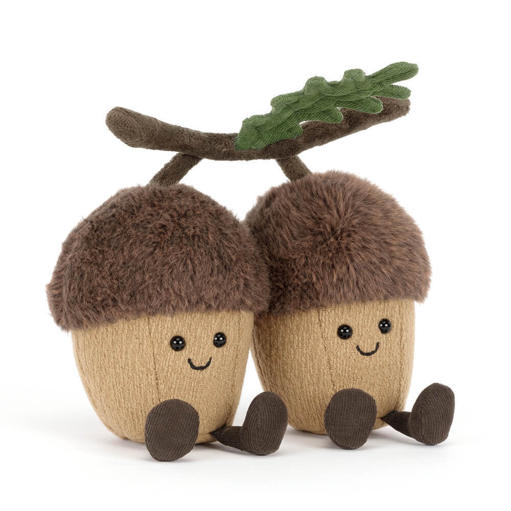 Jellycat - para żołędzi Amuseables Ort & Tum Acorns (A6PAC) • od urodzenia