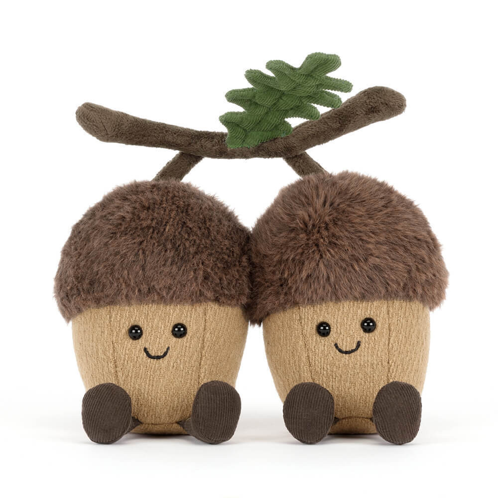 Jellycat - para żołędzi Amuseables Ort & Tum Acorns (A6PAC) • od urodzenia