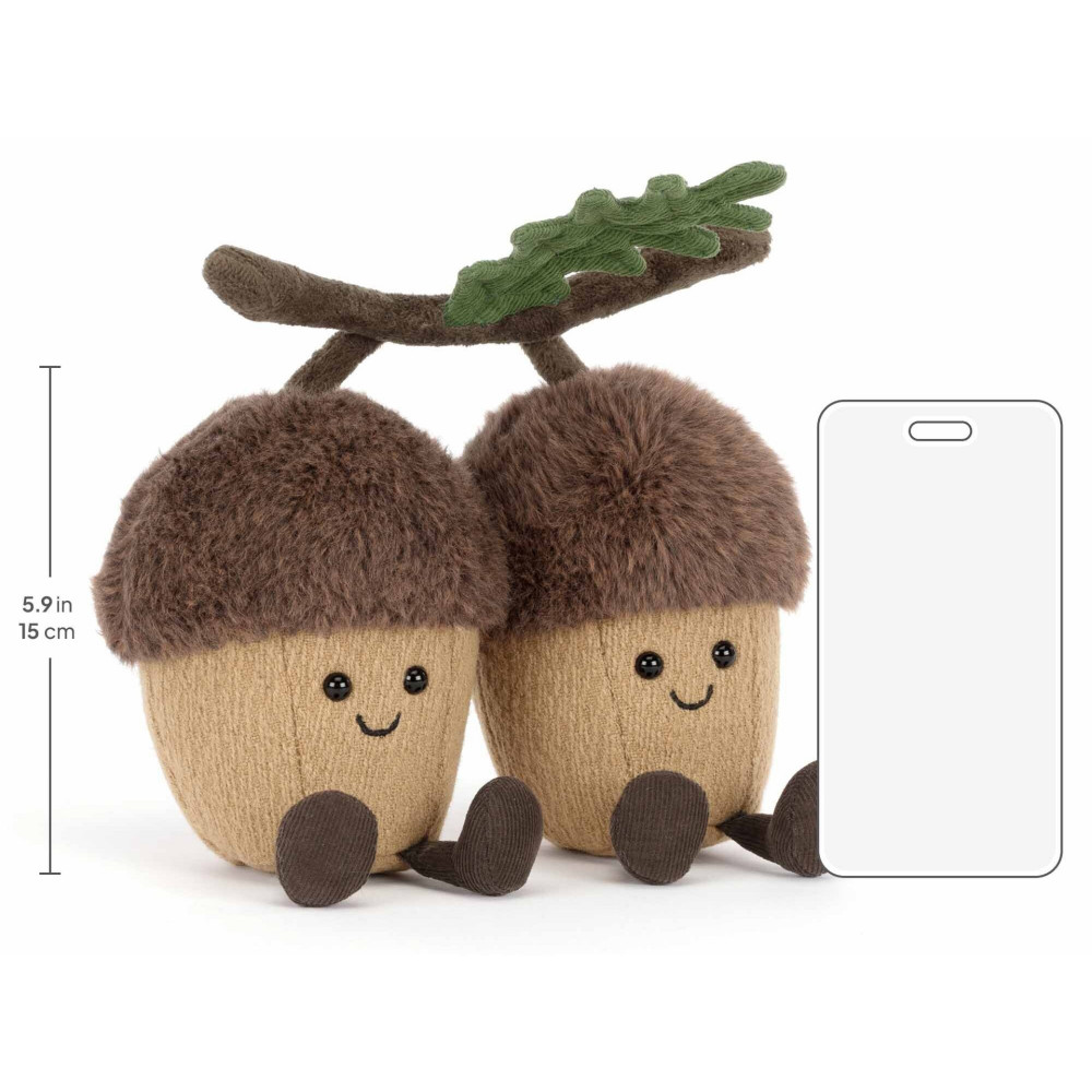 Jellycat - para żołędzi Amuseables Ort & Tum Acorns (A6PAC) • od urodzenia