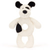 Jellycat - piesek łaciaty grzechotka Bashful Puppy Ring Rattle (BRR4BCP) • od urodzenia