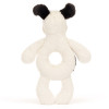 Jellycat - piesek łaciaty grzechotka Bashful Puppy Ring Rattle (BRR4BCP) • od urodzenia