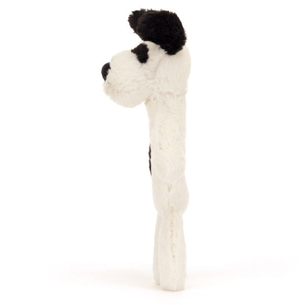 Jellycat - piesek łaciaty grzechotka Bashful Puppy Ring Rattle (BRR4BCP) • od urodzenia