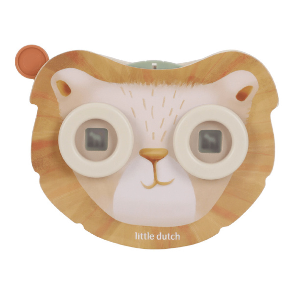 Little Dutch - drewniany projektor bajek Lew Safari Friends (LD7479) • 18 mc+