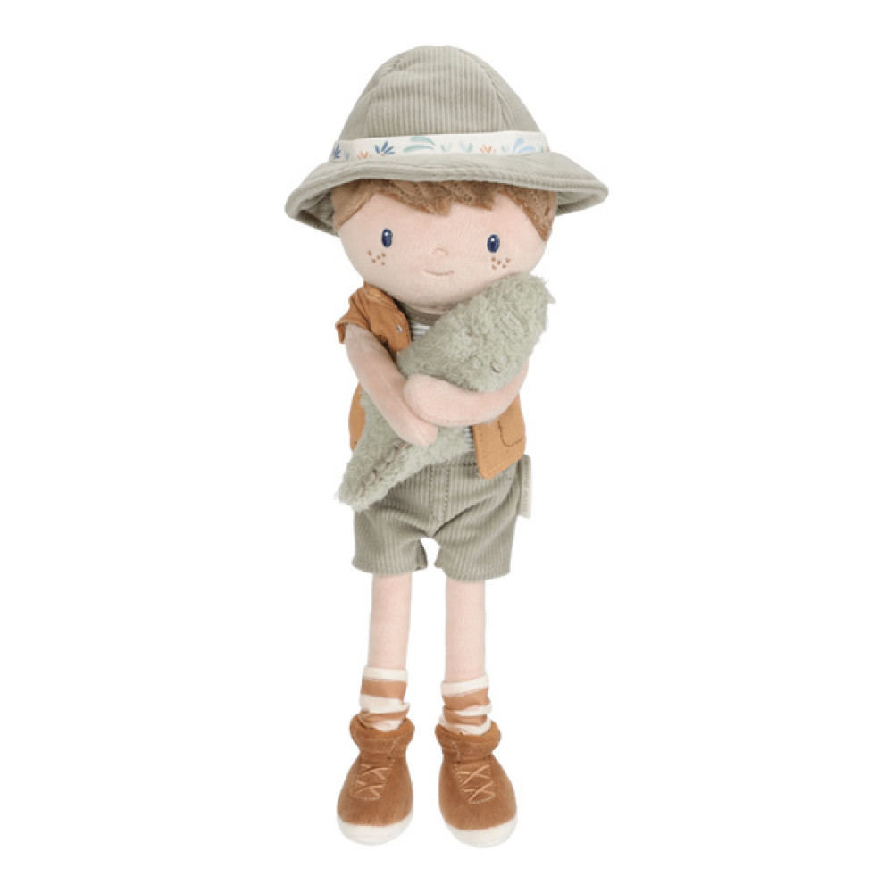 Little Dutch - przytulanka laleczka Jim Safari Friends 35 cm (LD4686) • 1 rok+