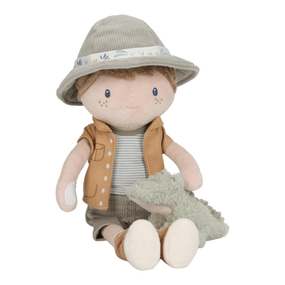 Little Dutch - przytulanka laleczka Jim Safari Friends 35 cm (LD4686) • 1 rok+ Little Dutch - przytulanka laleczka Jim Safari Friends 35 cm (LD4686) • 1 rok+