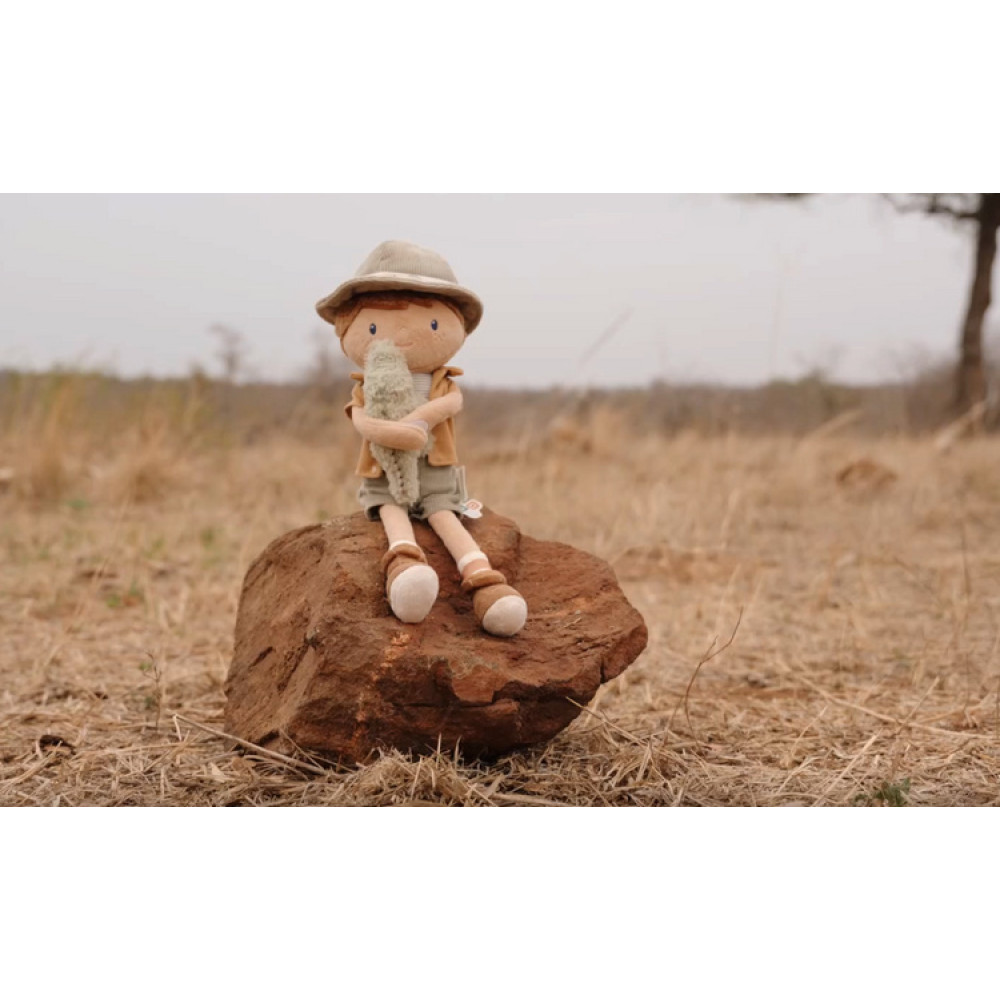 Little Dutch - przytulanka laleczka Jim Safari Friends 35 cm (LD4686) • 1 rok+ Little Dutch - przytulanka laleczka Jim Safari Friends 35 cm (LD4686) • 1 rok+