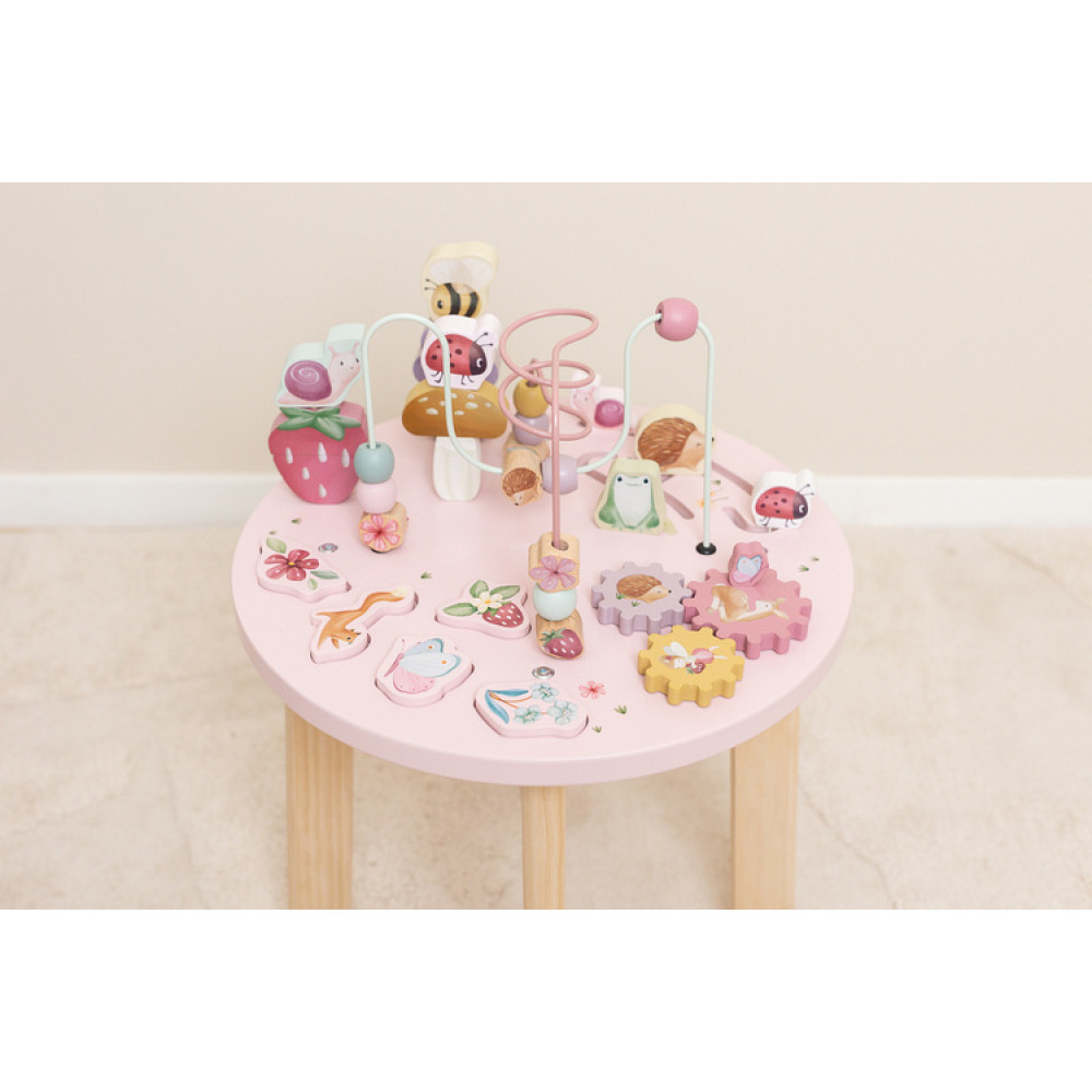 Little Dutch - drewniany stolik edukacyjny Fairy Garden (LD7341) • 1 rok+