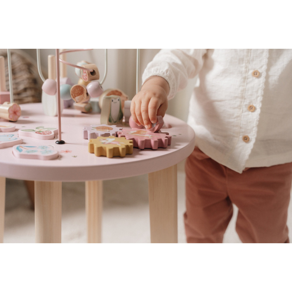 Little Dutch - drewniany stolik edukacyjny Fairy Garden (LD7341) • 1 rok+