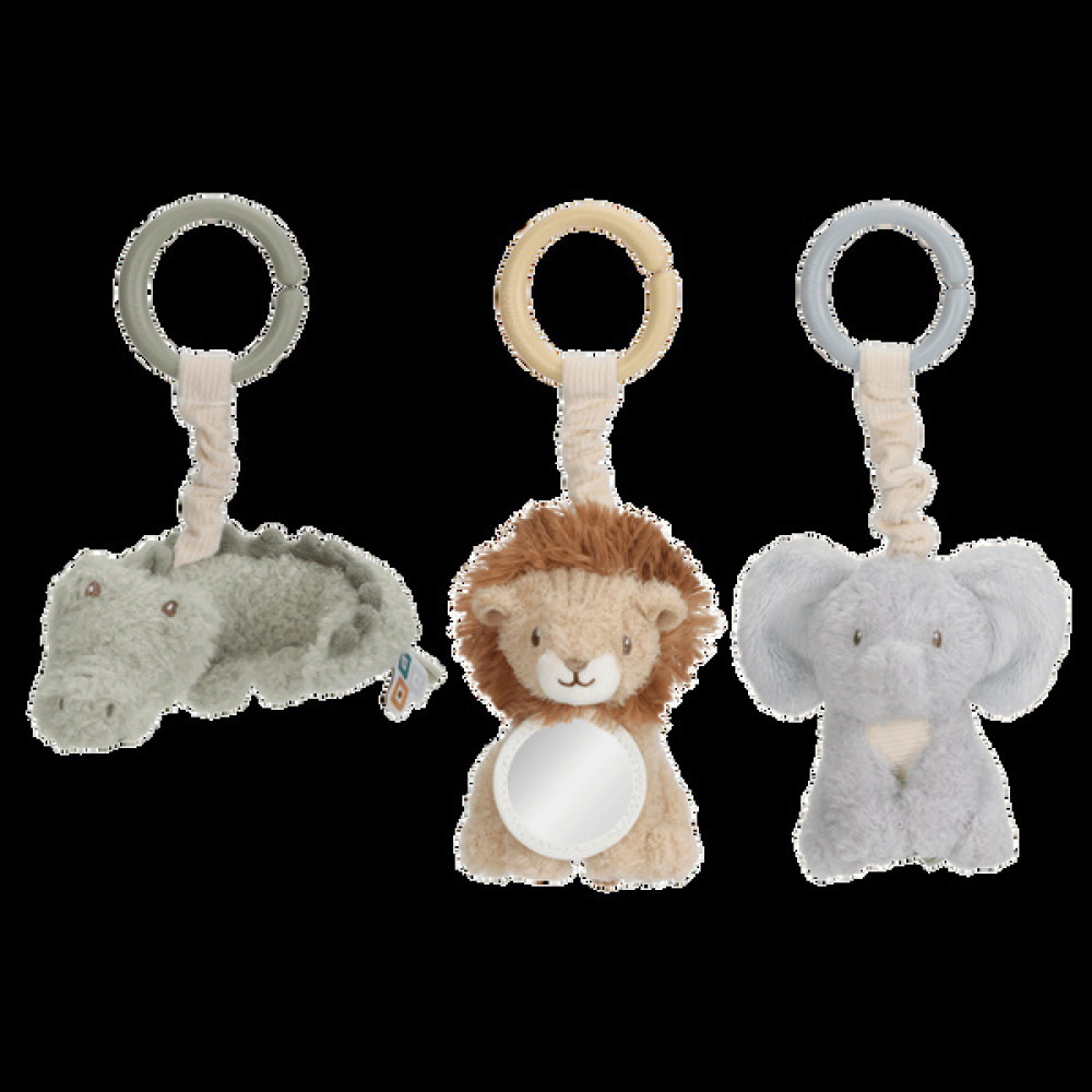 Little Dutch - zestaw 3 zawieszek Safari Friends (LD8320) • od urodzenia