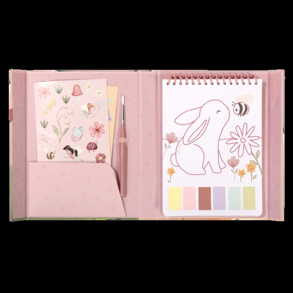 Little Dutch - zestaw kolorowanek wodnych Rosa Fairy Garden (BT126890) • od 3 lat