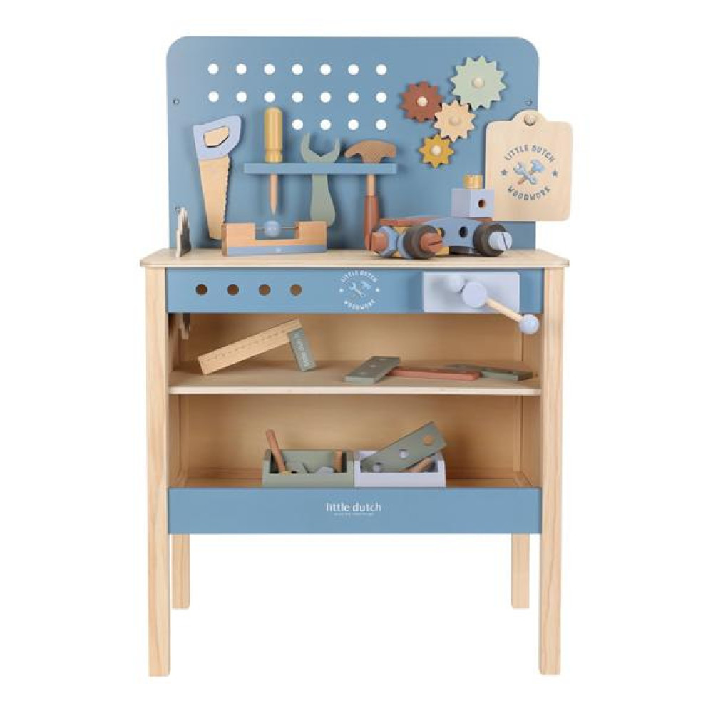 Little Dutch - drewniany warsztat z narzędziami FSC (LD2545) • od 3 lat