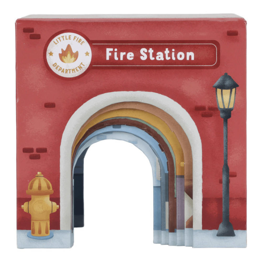 Little Dutch - wieża do układania z 6 autkami FSC (LD2525) • od 1 roku