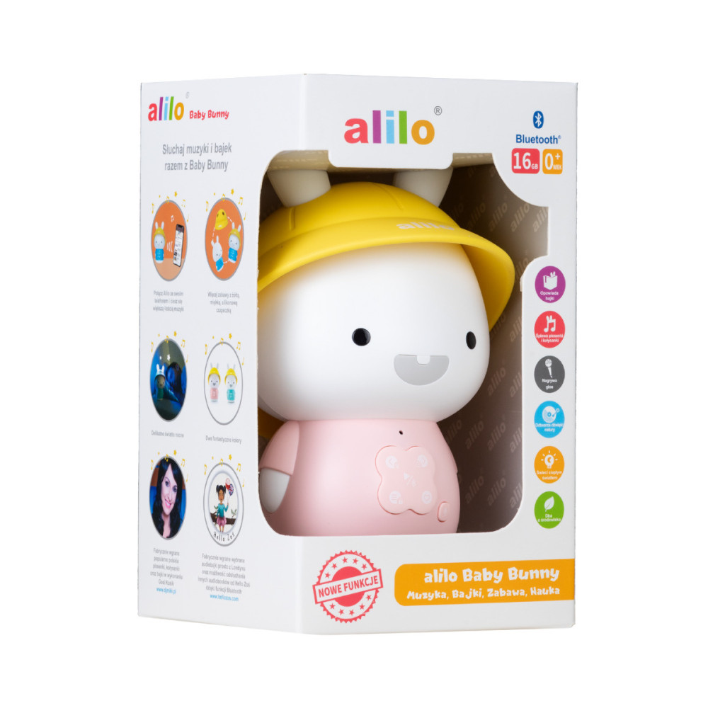 Alilo - króliczek Baby Bunny G9S+, odtwarzacz MP3 (G9S+) • Różowy