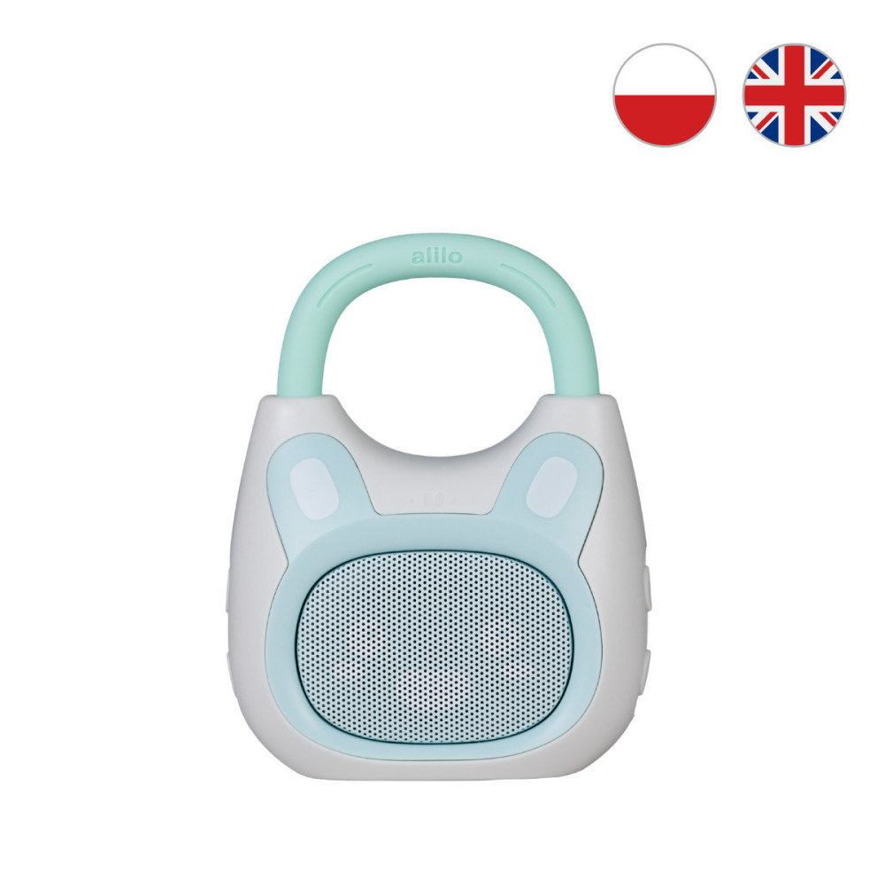 Alilo - głośniczek Pocket Bunny K1, odtwarzacz MP3 (K1) • Niebiesko-miętowy
