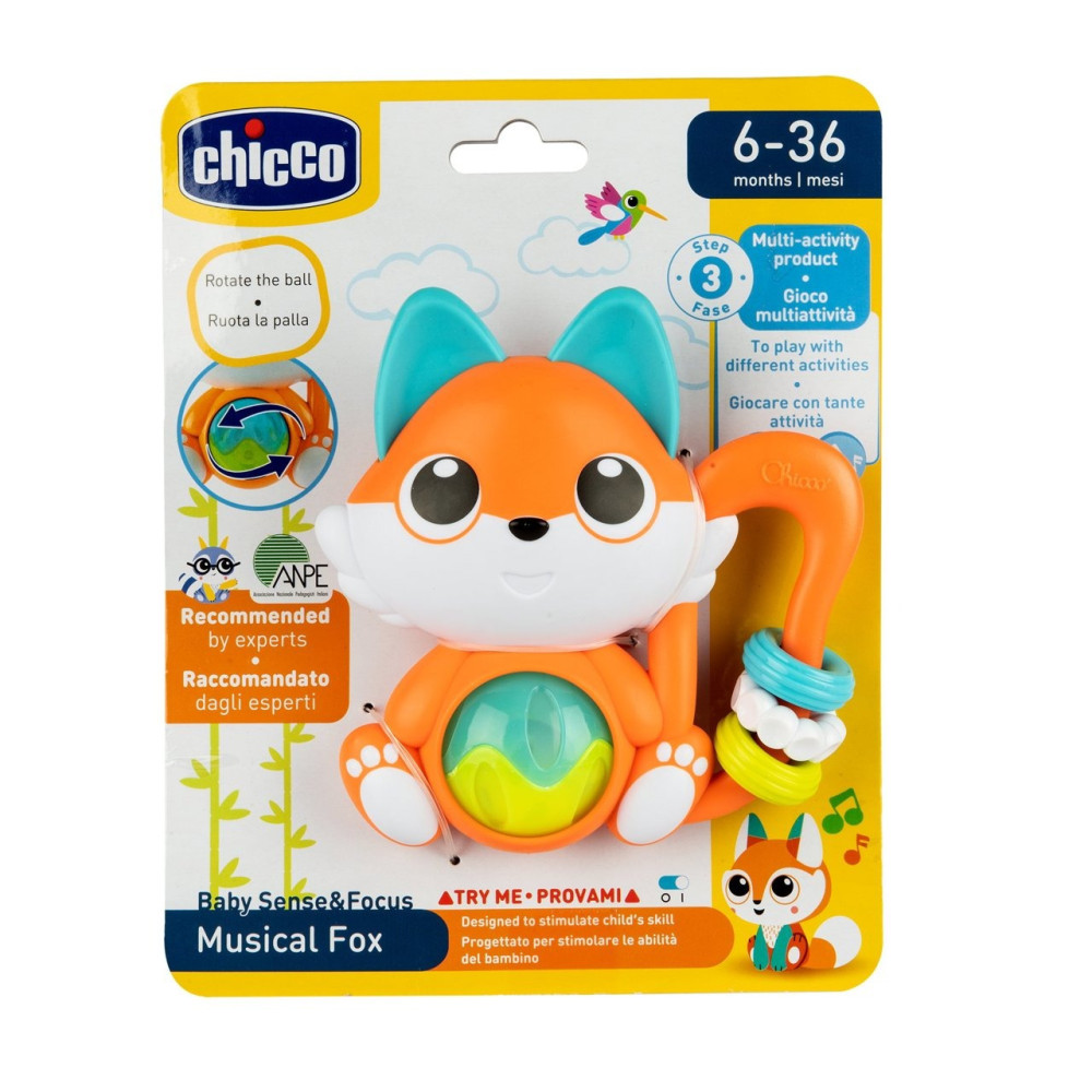 Chicco - grzechotka elektroniczna Lisek (00011589000000) • 6 mc+