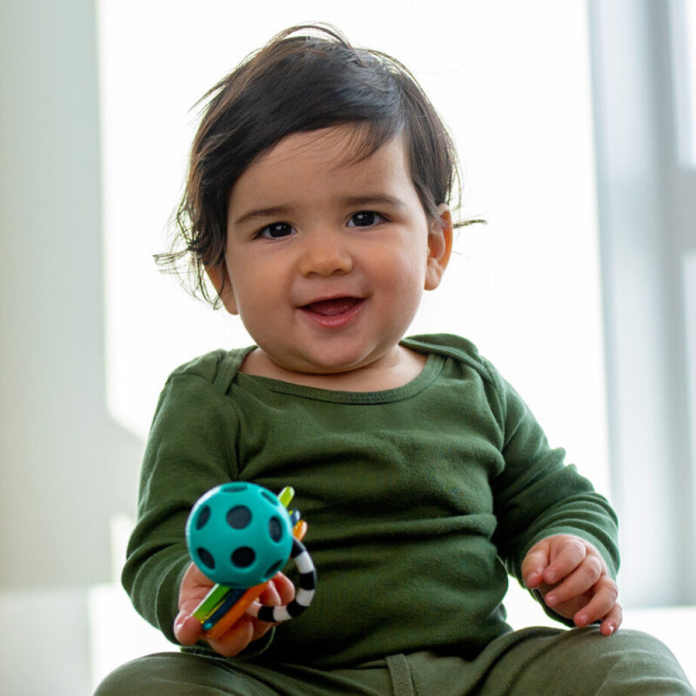 Sassy - Kluczyki, gryzak i grzechotka sensoryczna (80751R1JFEEP) • od urodzenia