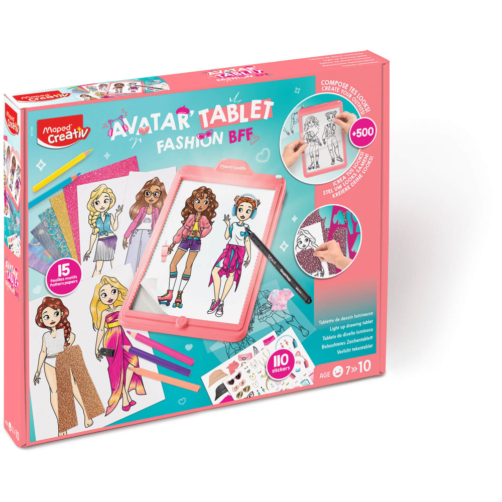 Maped - tablica podświetlana Avatar Fashion BFF (907099) • 7 lat+
