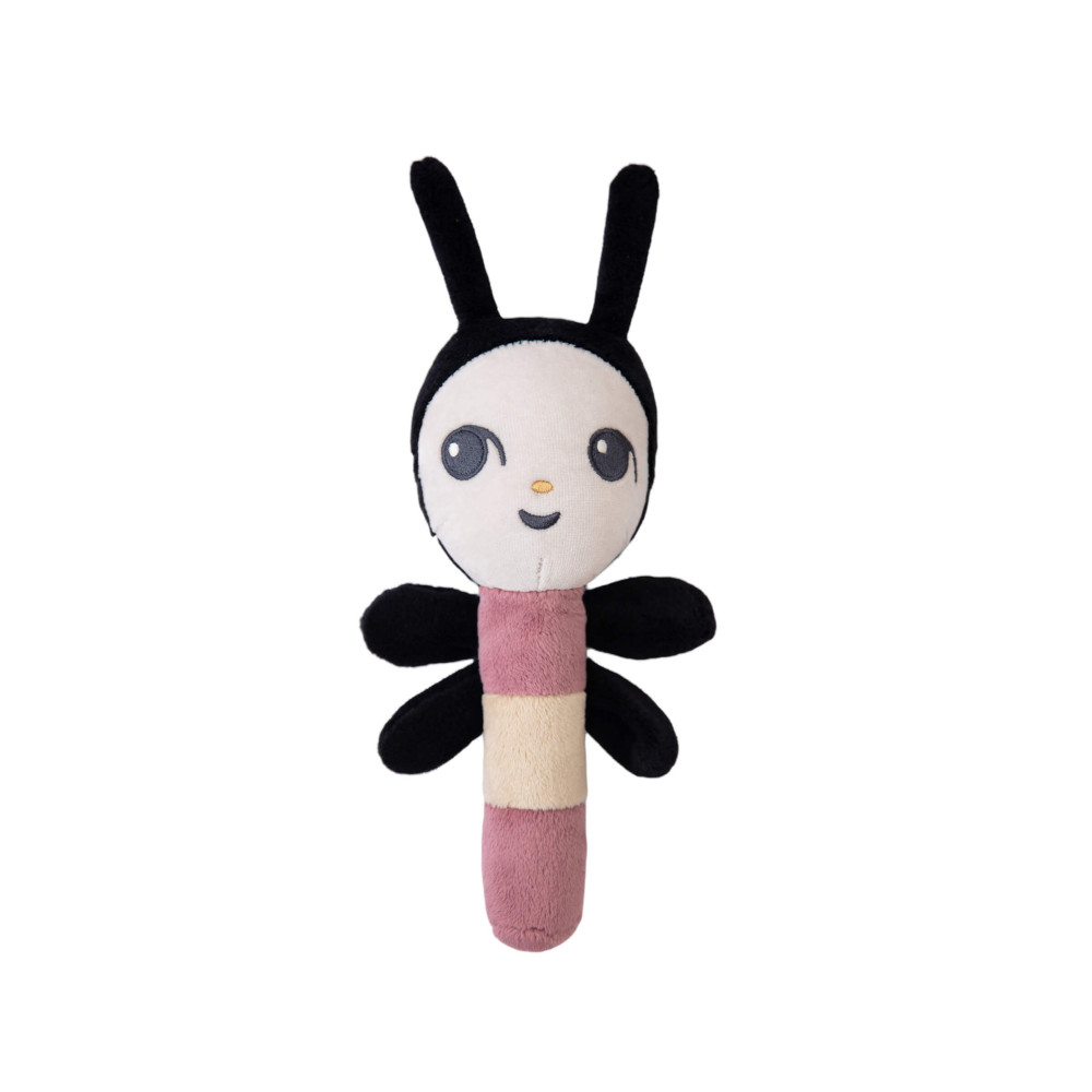 Piapimo - grzechotka sensoryczna pszczółka Piapi CuddlyBee • różowa