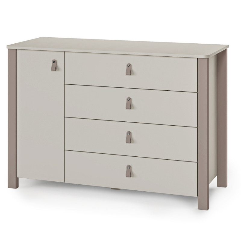 Veres Monaco 1200 - дитячий комод (120 см) • Cappuccino Cashmere