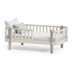 Veres Monaco 160 - łóżko młodzieżowe z drewna bukowego (160x80 cm) • Cappuccino Cashmere