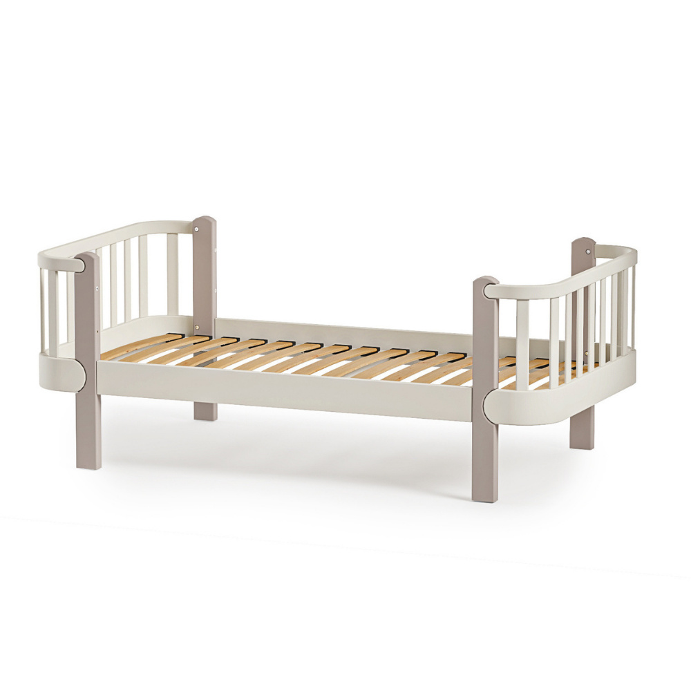 Veres Monaco 160 - łóżko młodzieżowe z drewna bukowego (160x80 cm) • Cappuccino Cashmere