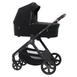 Espiro Only - lekki wózek dziecięcy 2w1, potrójna wentylacja gondoli, teleskopowa rączka, dwustronne siedzisko • 510 Stylish Black