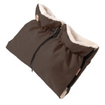 Zaffiro Scandi - mufka do wózka z wełną owczą Premium, dwuczęściowa 2w1 • Brown Zaffiro Scandi - mufka do wózka z wełną owczą Premium, dwuczęściowa 2w1 • Brown