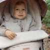 Zaffiro iGrow Scandi - regulowany śpiwór zimowy do wózka z wełną owczą Premium, 0-36 mc • Beige