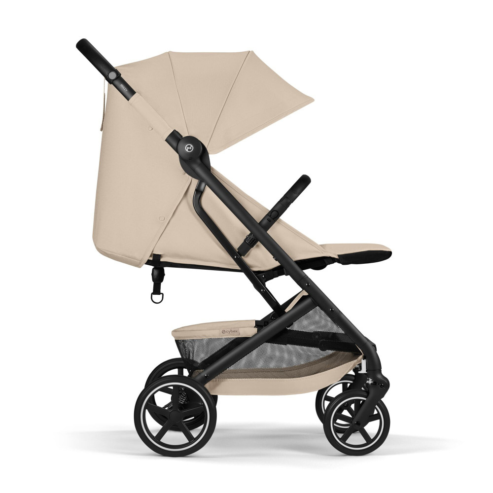 Cybex Beezy 2026 - miejski wózek spacerowy z pozycją leżącą, składany jedną ręką • Almond Beige