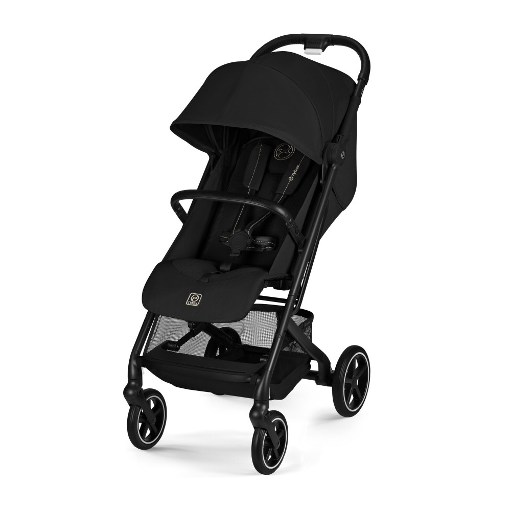 Cybex Beezy 2026 - miejski wózek spacerowy z pozycją leżącą, składany jedną ręką • Magic Black