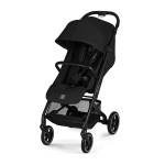 Cybex Beezy 2026 - miejski wózek spacerowy z pozycją leżącą, składany jedną ręką • Magic Black