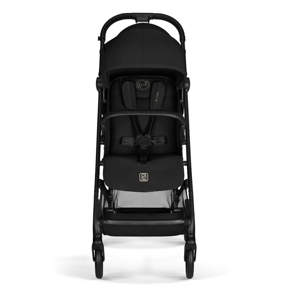 Cybex Beezy 2026 - miejski wózek spacerowy z pozycją leżącą, składany jedną ręką • Magic Black