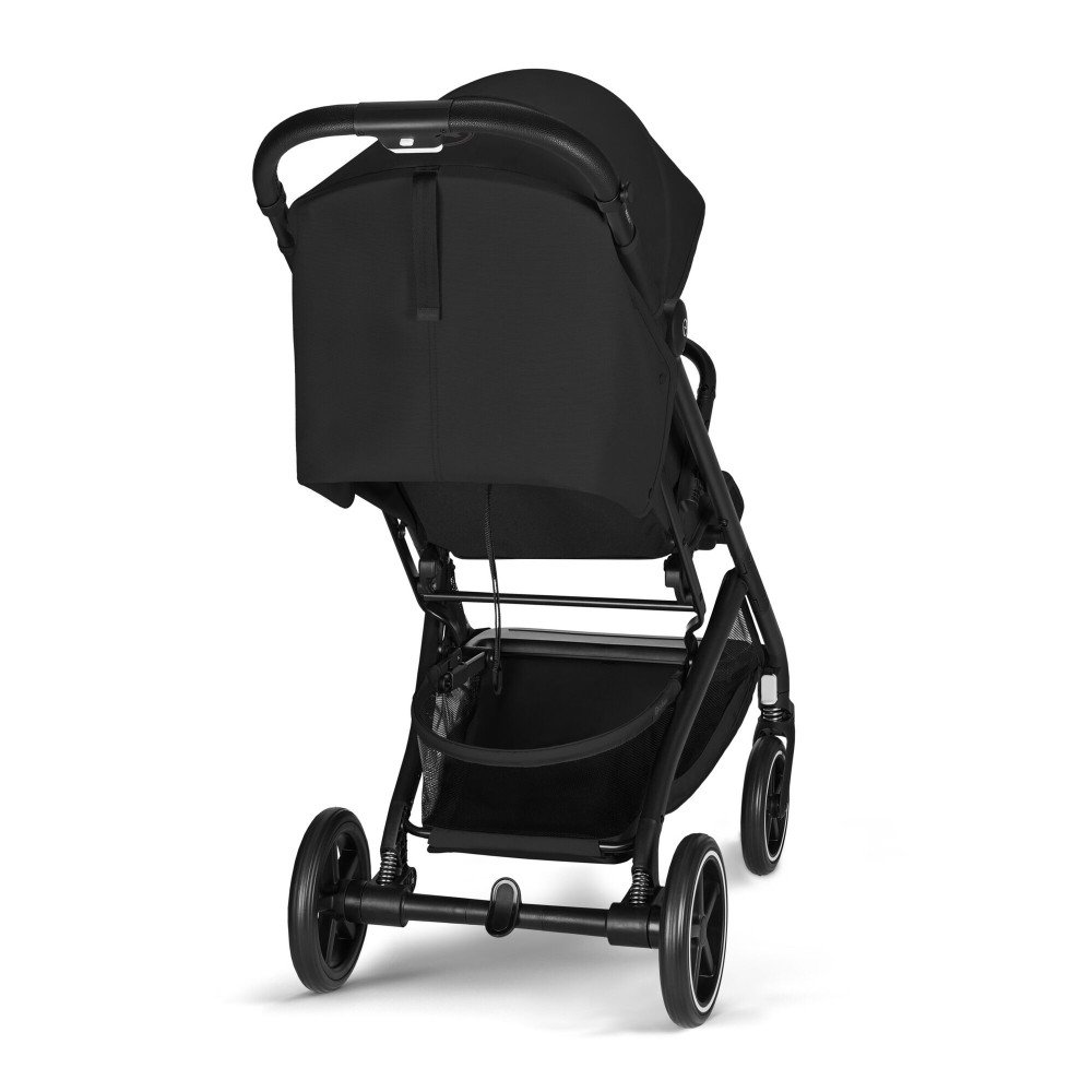 Cybex Beezy 2026 - miejski wózek spacerowy z pozycją leżącą, składany jedną ręką • Magic Black