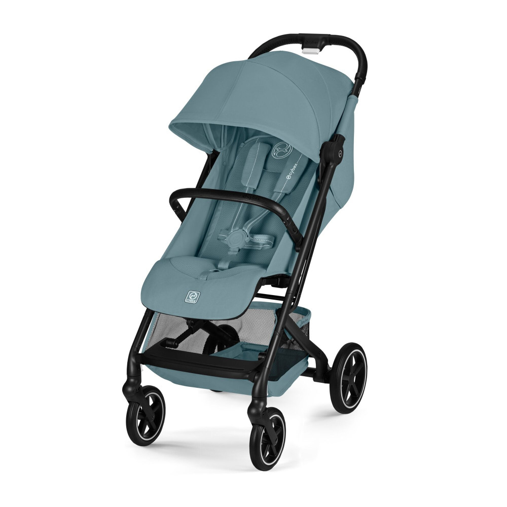 Cybex Beezy 2026 - miejski wózek spacerowy z pozycją leżącą, składany jedną ręką • Stormy Blue