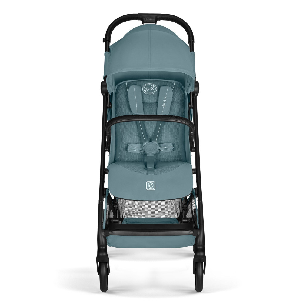 Cybex Beezy 2026 - miejski wózek spacerowy z pozycją leżącą, składany jedną ręką • Stormy Blue