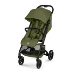 Cybex Beezy 2026 - miejski wózek spacerowy z pozycją leżącą, składany jedną ręką • Moss Green