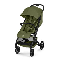 Cybex Beezy 2026 - miejski wózek spacerowy z pozycją leżącą, składany jedną ręką • Moss Green