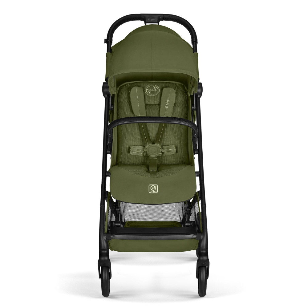 Cybex Beezy 2026 - miejski wózek spacerowy z pozycją leżącą, składany jedną ręką • Moss Green