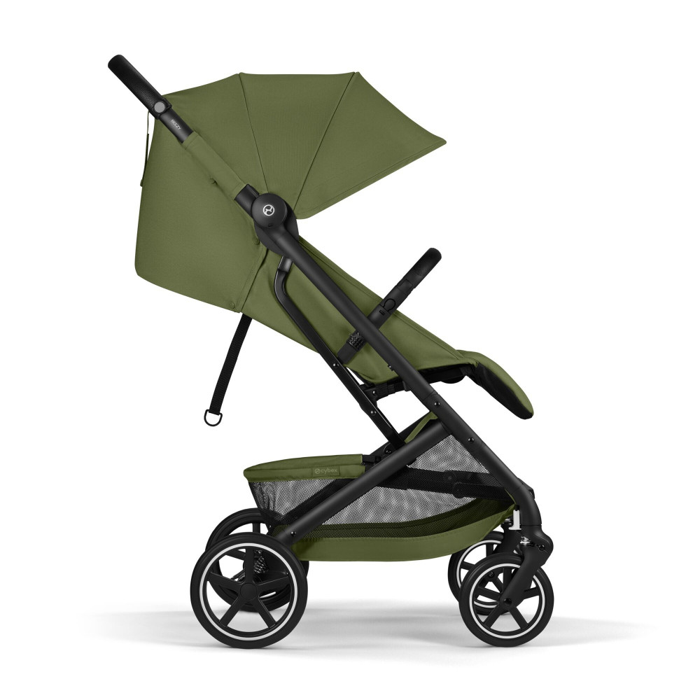 Cybex Beezy 2026 - miejski wózek spacerowy z pozycją leżącą, składany jedną ręką • Moss Green