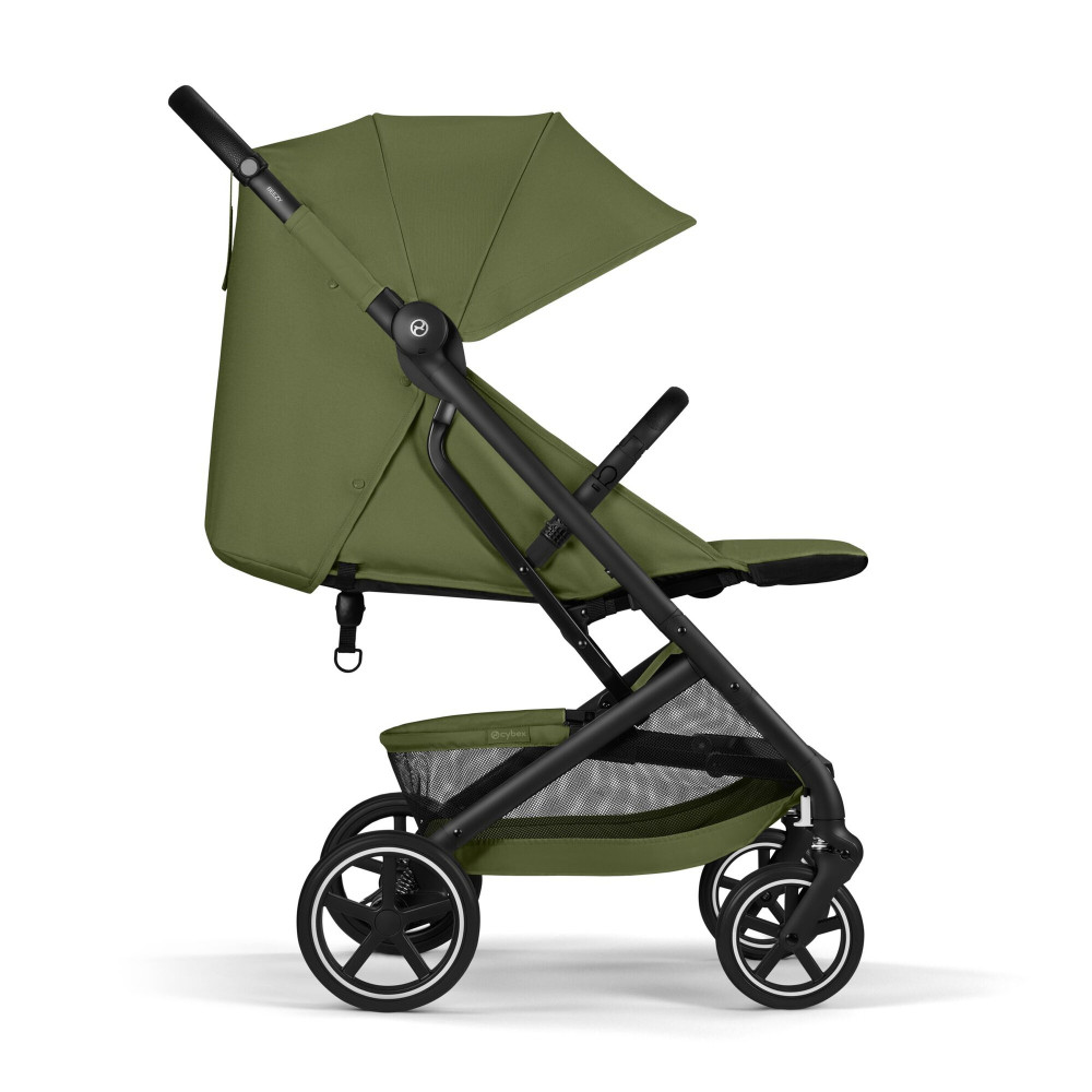 Cybex Beezy 2026 - miejski wózek spacerowy z pozycją leżącą, składany jedną ręką • Moss Green