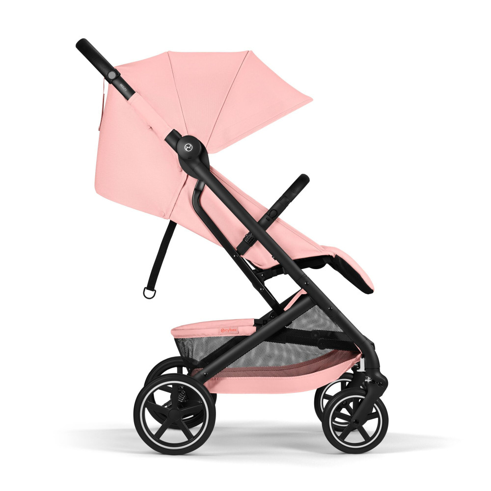 Cybex Beezy 2026 - miejski wózek spacerowy z pozycją leżącą, składany jedną ręką • Candy Pink