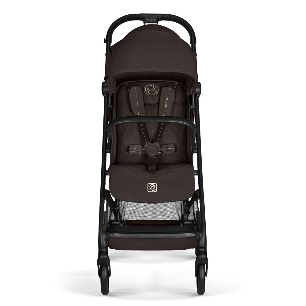 Cybex Beezy 2026 - miejski wózek spacerowy z pozycją leżącą, składany jedną ręką • Chocolate Brown