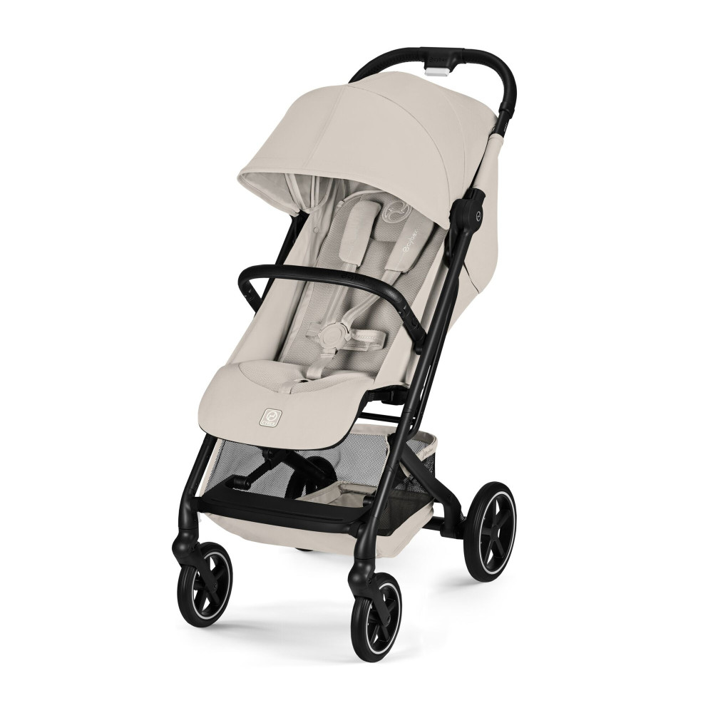 Cybex Beezy 2026 - miejski wózek spacerowy z pozycją leżącą, składany jedną ręką • Dune Grey