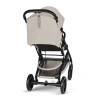 Cybex Beezy 2026 - miejski wózek spacerowy z pozycją leżącą, składany jedną ręką • Dune Grey