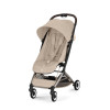 Cybex Orfeo 2026 - kompaktowy wózek spacerowy do podróży, składany do rozmiaru bagażu podręcznego, od urodzenia • Almond Beige