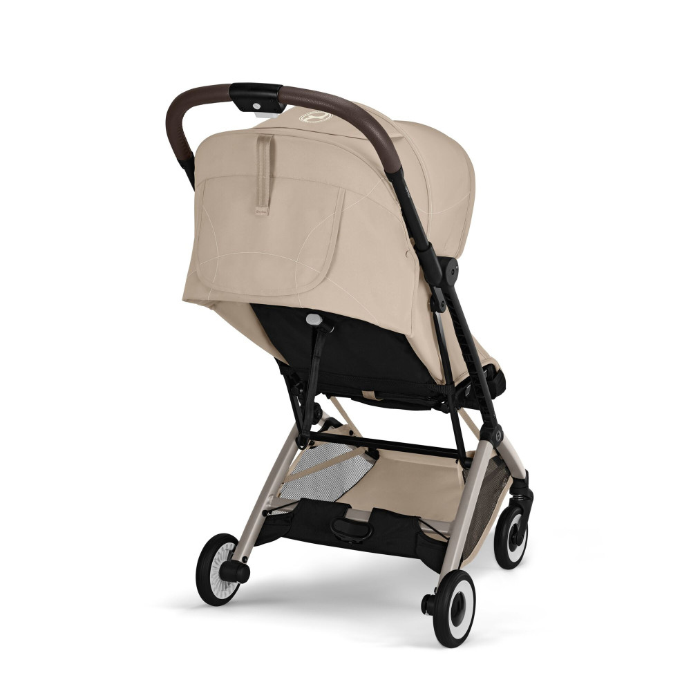 Cybex Orfeo 2026 - kompaktowy wózek spacerowy do podróży, składany do rozmiaru bagażu podręcznego, od urodzenia • Almond Beige